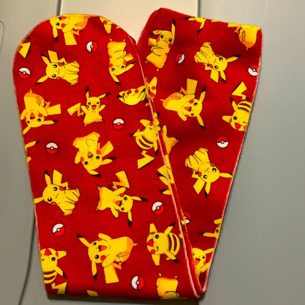Pikachu Red mid calf socks